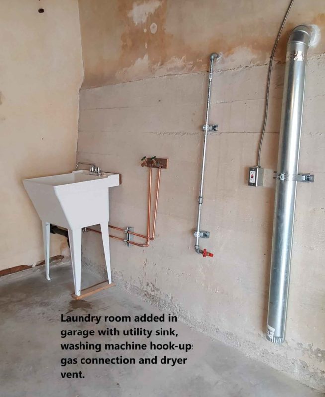 Laundry Room Connections In Alameda, Install Utility Sink Garage